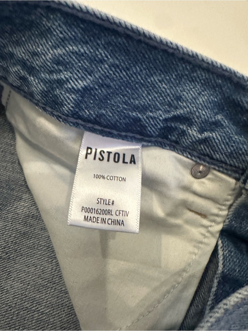 NEW Pistola Lexi Mid Rise Bowed Straight Jean- Confetti Vintage Sz 26 - Picture 7 of 10